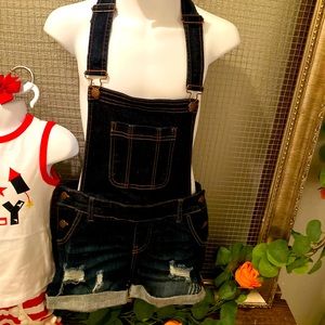 Wax jean overalls, size s